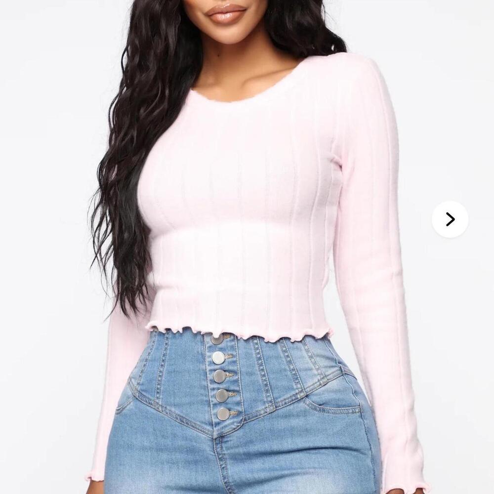 Fashion Nova Women's Pink Crop-top
